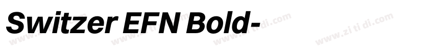 Switzer EFN Bold字体转换